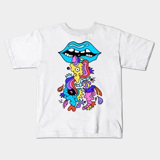 Blue Lips Kids T-Shirt